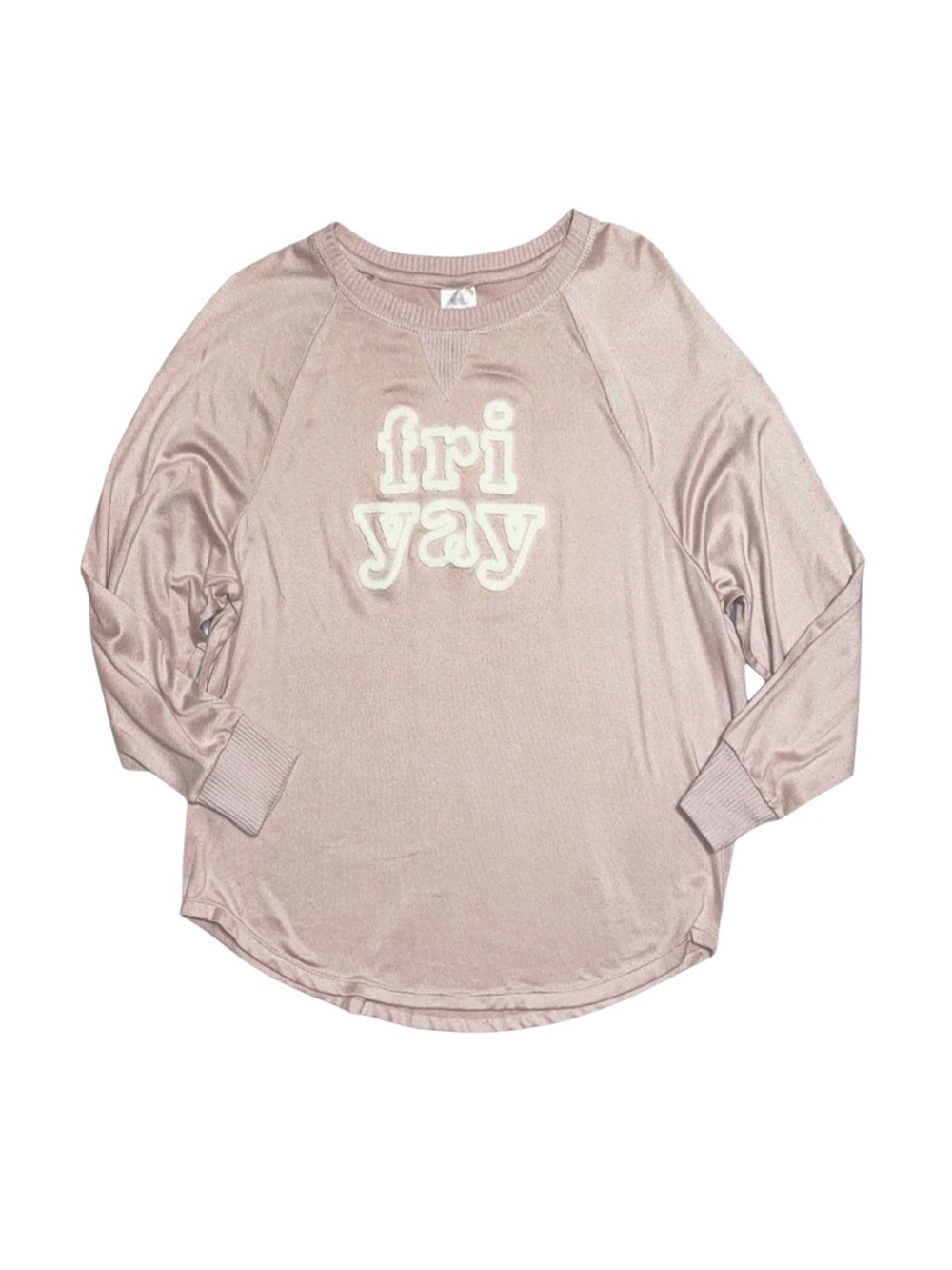 SECRET TREASURES Women's Pink Long Sleeve Top Medium 8-10